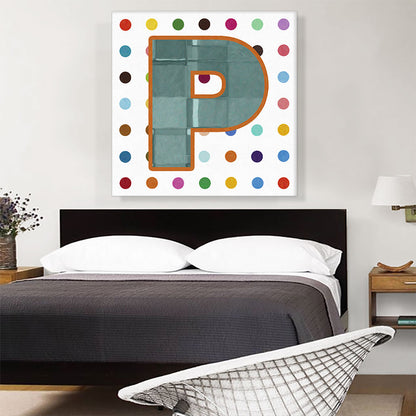 Fun Polka Dots Letter P
