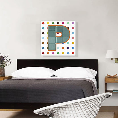 Fun Polka Dots Letter P
