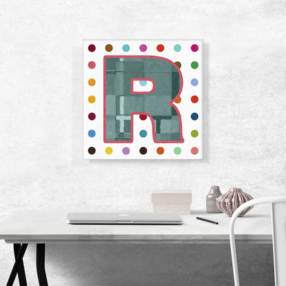 Fun Polka Dots Letter R