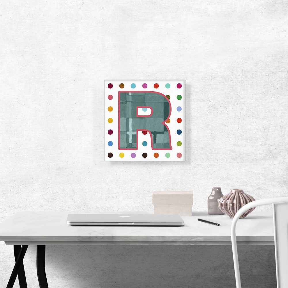 Fun Polka Dots Letter R