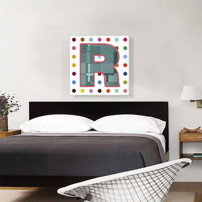 Fun Polka Dots Letter R
