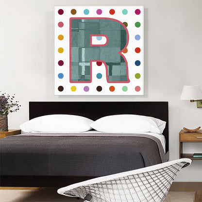 Fun Polka Dots Letter R