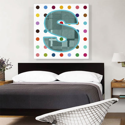 Fun Polka Dots Letter S