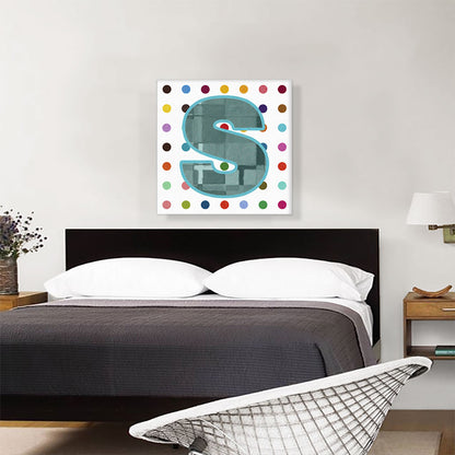 Fun Polka Dots Letter S