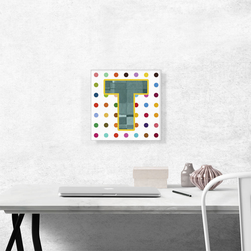 Fun Polka Dots Letter T