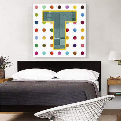 Fun Polka Dots Letter T
