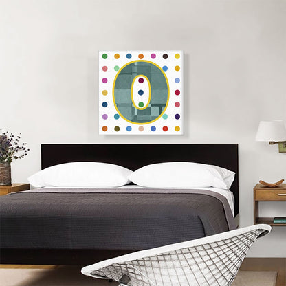 Fun Polka Dots Number 0 Zero Numeral