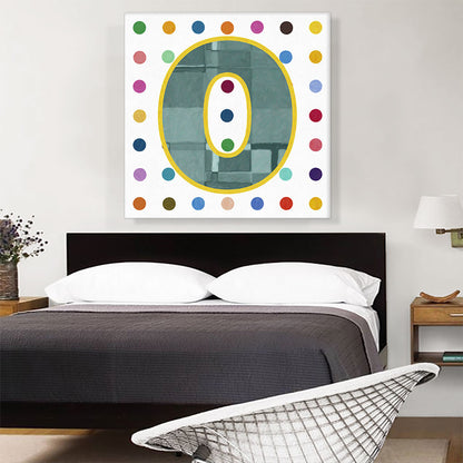 Fun Polka Dots Number 0 Zero Numeral