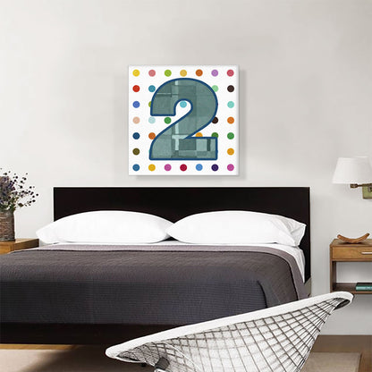 Fun Polka Dots Number 2 Two Numeral