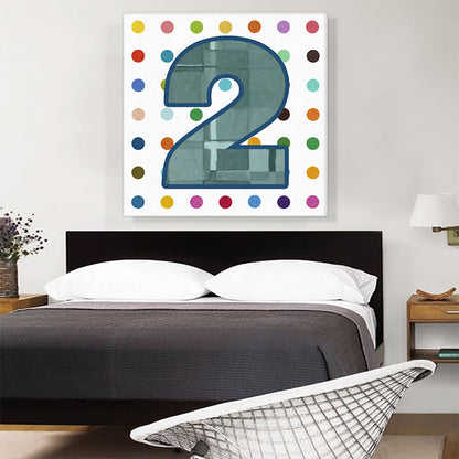 Fun Polka Dots Number 2 Two Numeral