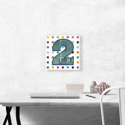 Fun Polka Dots Number 2 Two Numeral