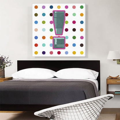 Fun Polka Dots Exclamation Point Mark sign