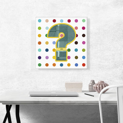 Fun Polka Dots Question Mark Symbol