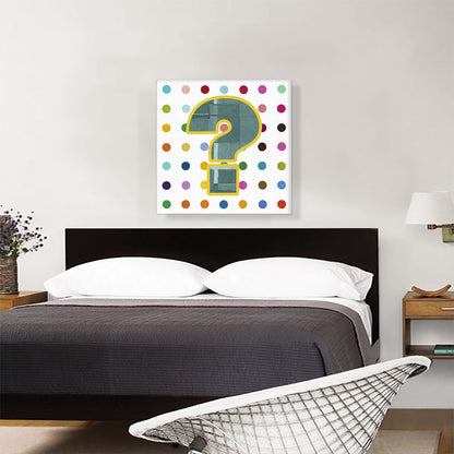 Fun Polka Dots Question Mark Symbol