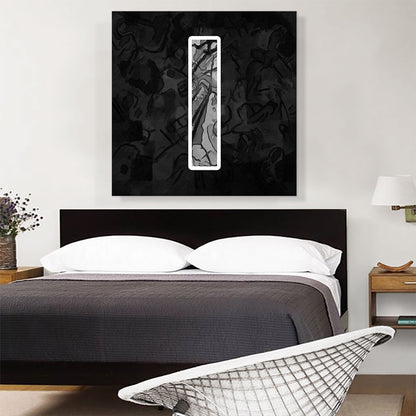 Modern Black White Alphabet Letter I