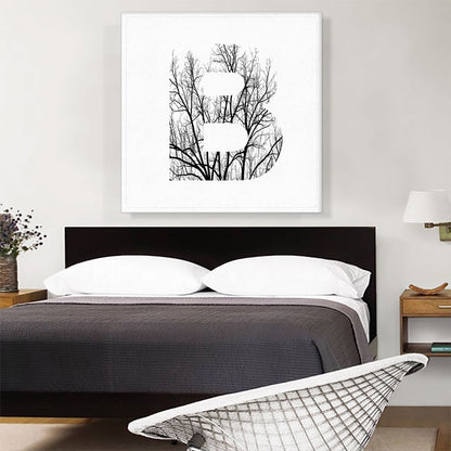Tree Branches Alphabet Letter B
