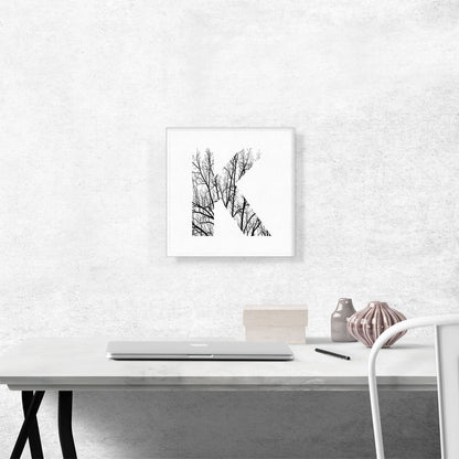 Tree Branches Alphabet Letter K