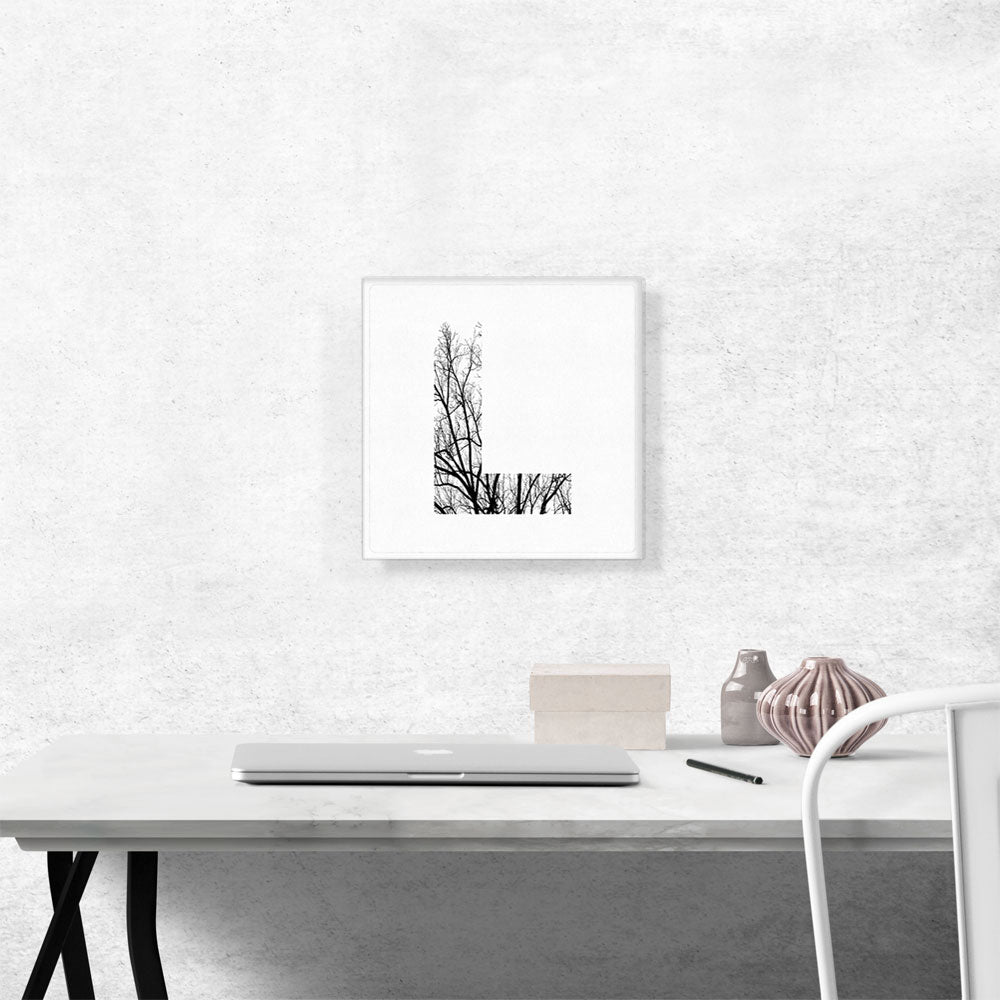 Tree Branches Alphabet Letter L