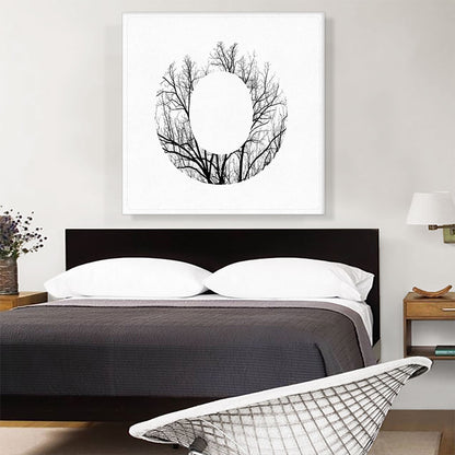 Tree Branches Alphabet Letter O