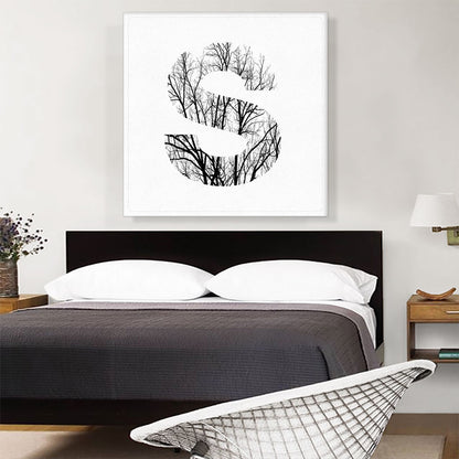 Tree Branches Alphabet Letter S