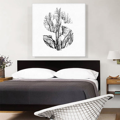 Tree Branches Alphabet Dollar Sign Symbol