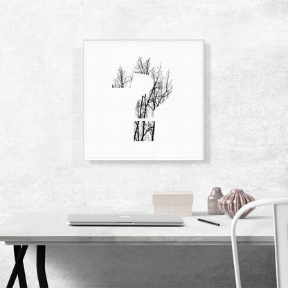 Tree Branches Alphabet Question Mark Symbol