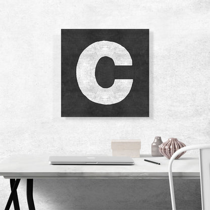 Chalkboard Alphabet Letter C