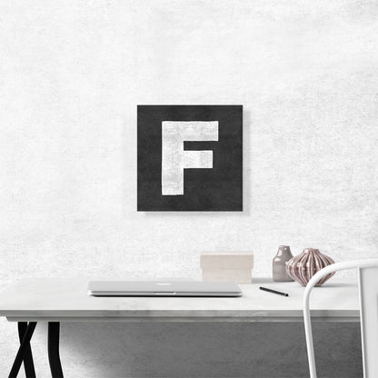 Chalkboard Alphabet Letter F