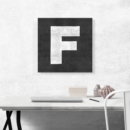 Chalkboard Alphabet Letter F