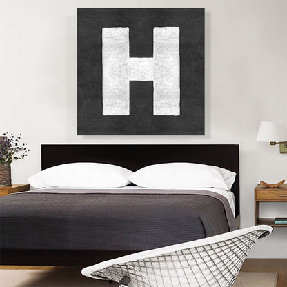 Chalkboard Alphabet Letter H