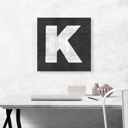 Chalkboard Alphabet Letter K