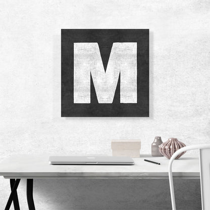 Chalkboard Alphabet Letter M