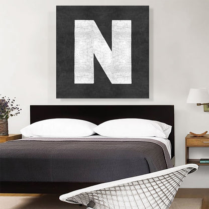 Chalkboard Alphabet Letter N