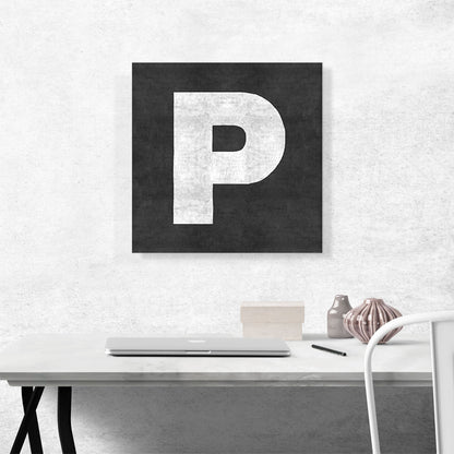 Chalkboard Alphabet Letter P
