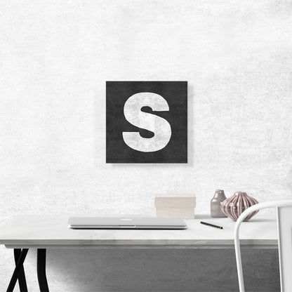 Chalkboard Alphabet Letter S