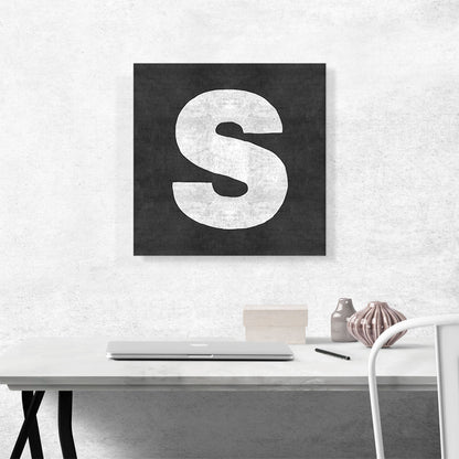 Chalkboard Alphabet Letter S