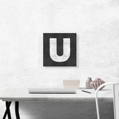 Chalkboard Alphabet Letter U