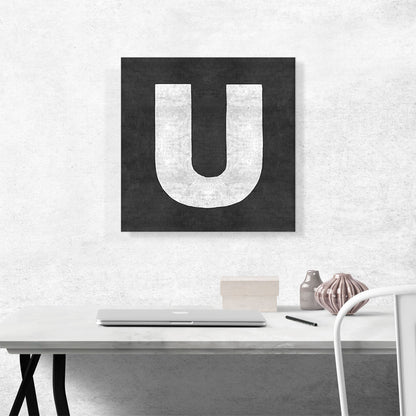 Chalkboard Alphabet Letter U