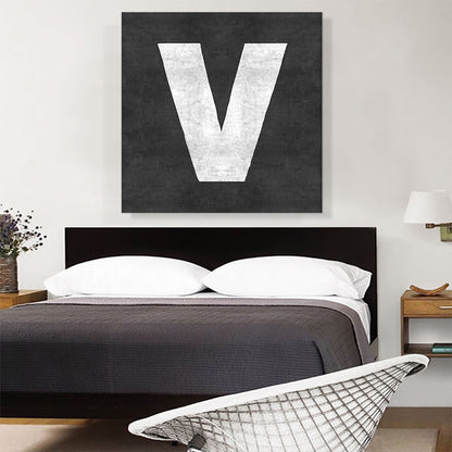 Chalkboard Alphabet Letter V