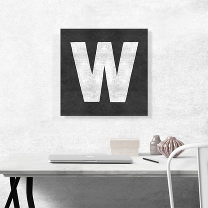 Chalkboard Alphabet Letter W
