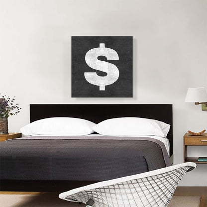 Chalkboard Alphabet Dollar Sign Symbol
