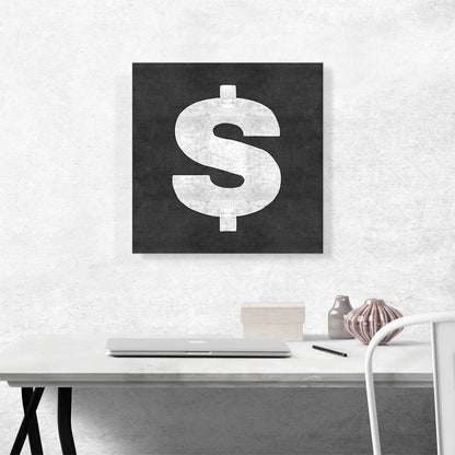 Chalkboard Alphabet Dollar Sign Symbol