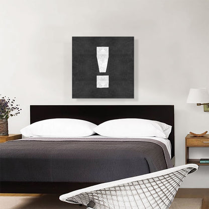 Chalkboard Alphabet Exclamation Point Mark Sign