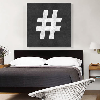 Chalkboard Alphabet Number Sign Hash Pound Symbol