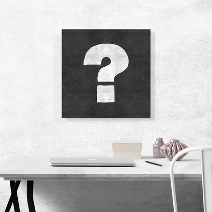 Chalkboard Alphabet Question Mark Symbol