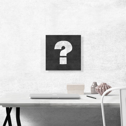 Chalkboard Alphabet Question Mark Symbol