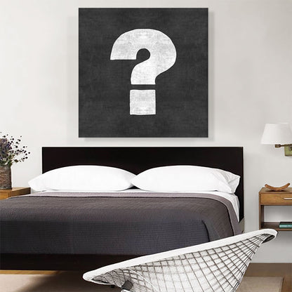 Chalkboard Alphabet Question Mark Symbol