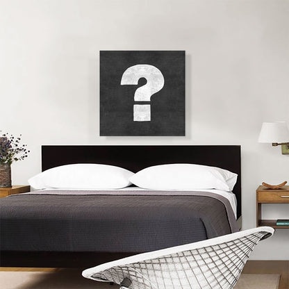 Chalkboard Alphabet Question Mark Symbol