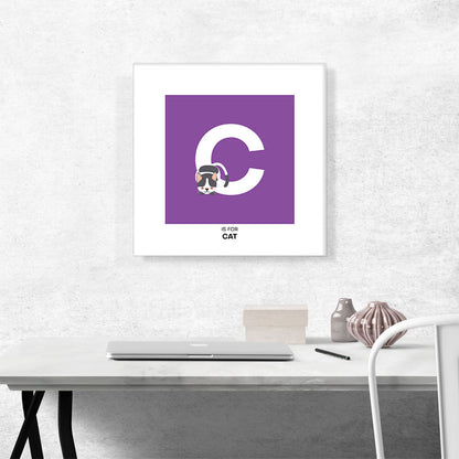 Kids Animal Alphabet Letter C