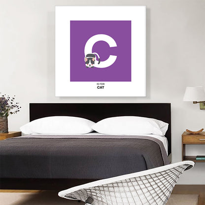 Kids Animal Alphabet Letter C